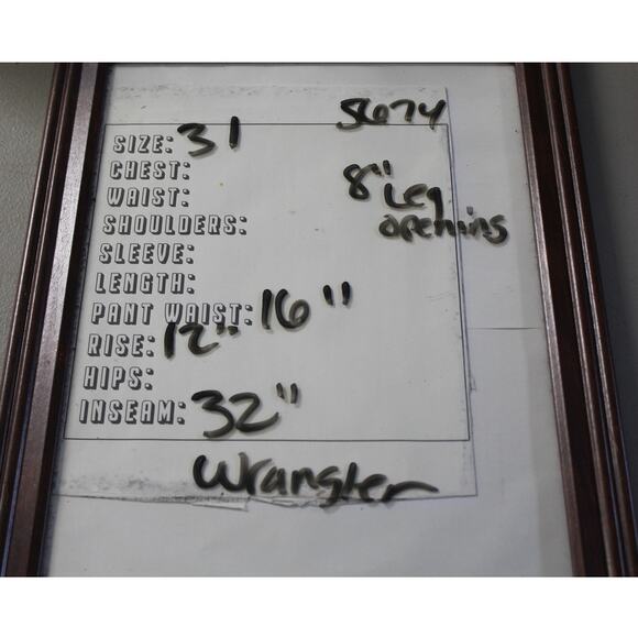 Wrangler 936PWD Blue Denim Jeans 31x32 Cowboy - Picture 5 of 5